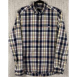 Michael Bastian Plaid Button Down Shirt Mens Small Preppy Ivy Check Cotton